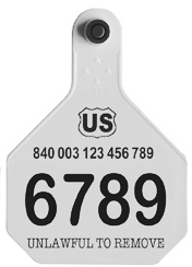 Ear Tag Central :: Visual ID Tags :: Official 840 4-Star Large 